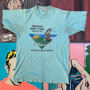 Vintage Broken Bow Lake Oklahoma Tourist Souvenir T Shirt